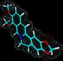 Berberina: Berberina este un alcaloid a carui structura este un derivat al nucleului izochinolinic.